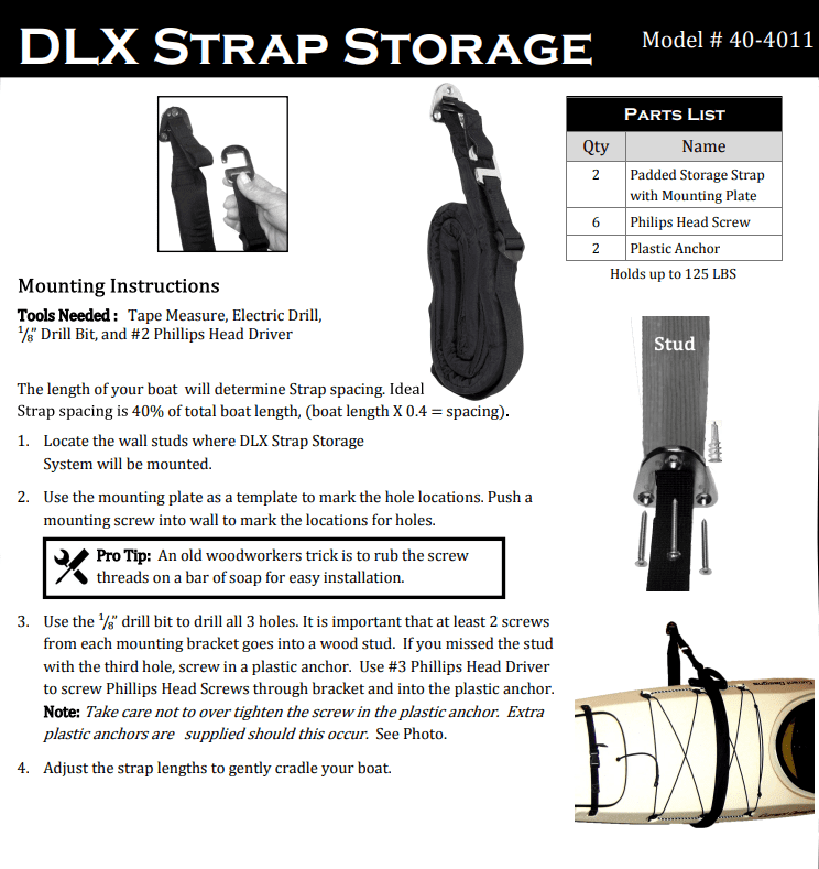 Suspenz DLX Straps Instructions