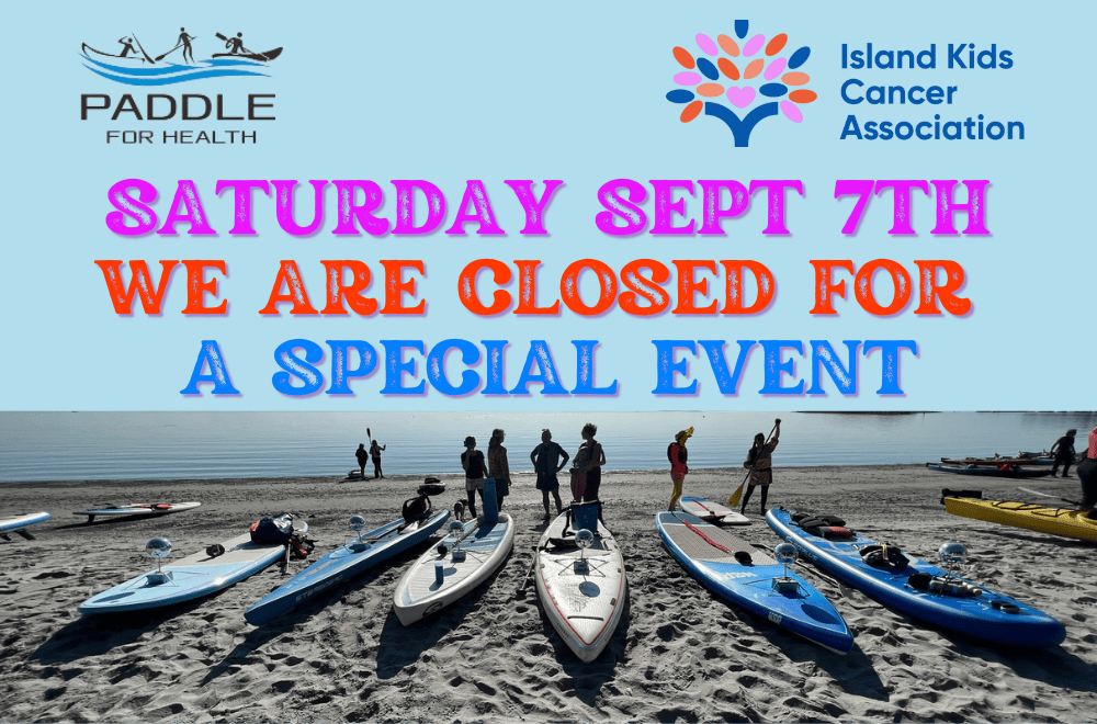 Closed Sept 7 for Paddle Event