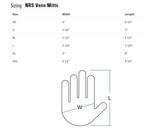 NRS Veno Mitt Sizing